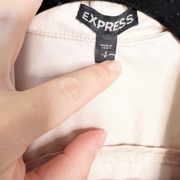 Express Women's Pale Pink Blazer Office Classy Staple Size Small - Picture 2 of 5